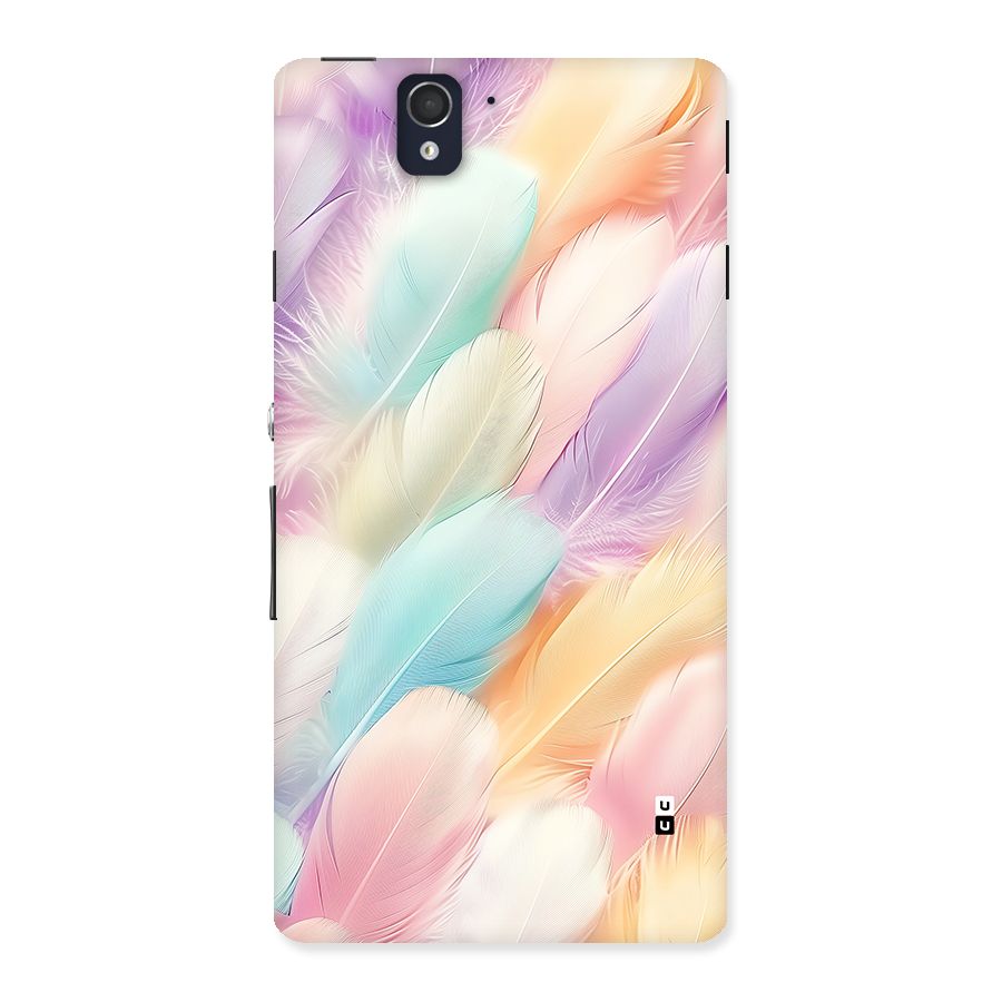 Pastel Feather Back Case for Xperia Z
