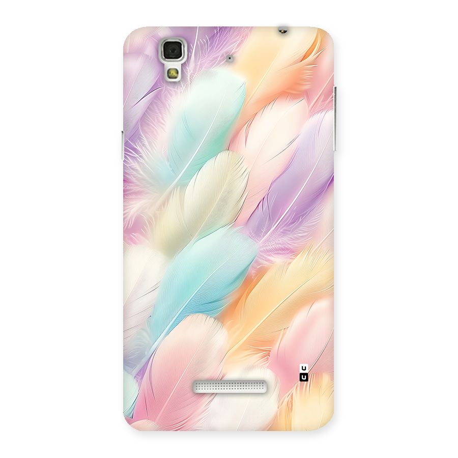 Pastel Feather Back Case for Yureka