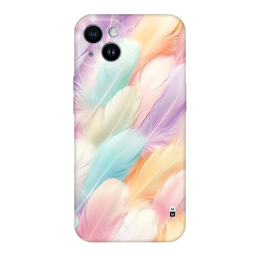 Pastel Feather Back Case for iPhone 14