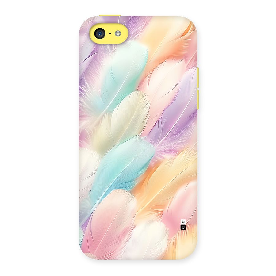 Pastel Feather Back Case for iPhone 5C