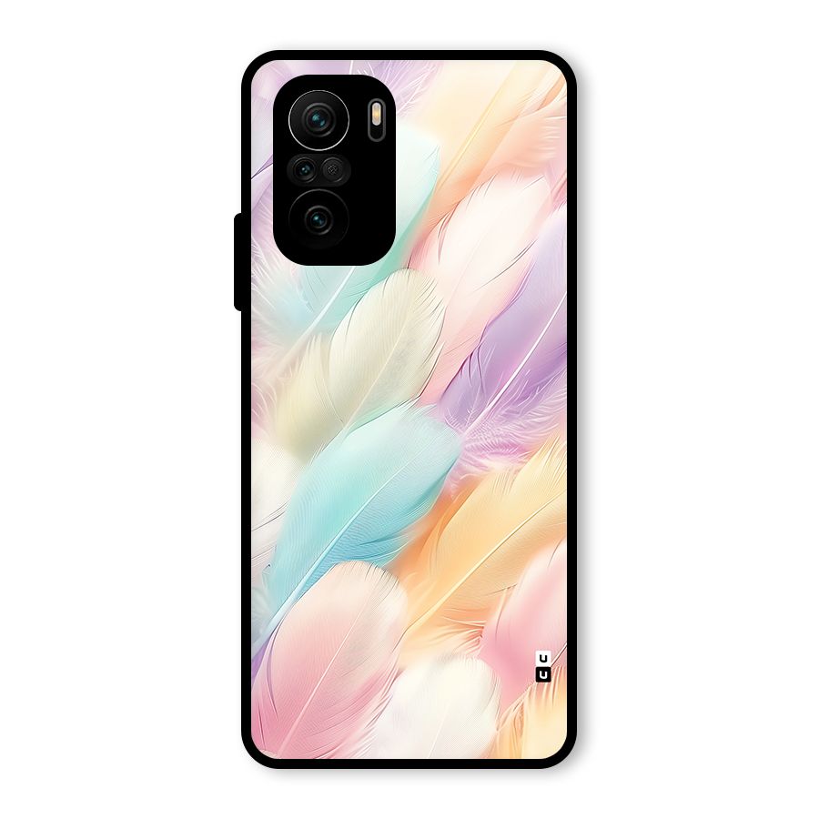 Pastel Feather Glass Back Case for Mi 11x