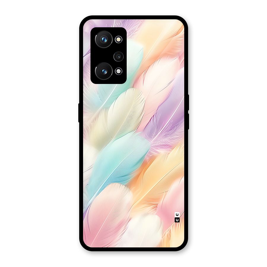 Pastel Feather Glass Back Case for Realme GT Neo 3T