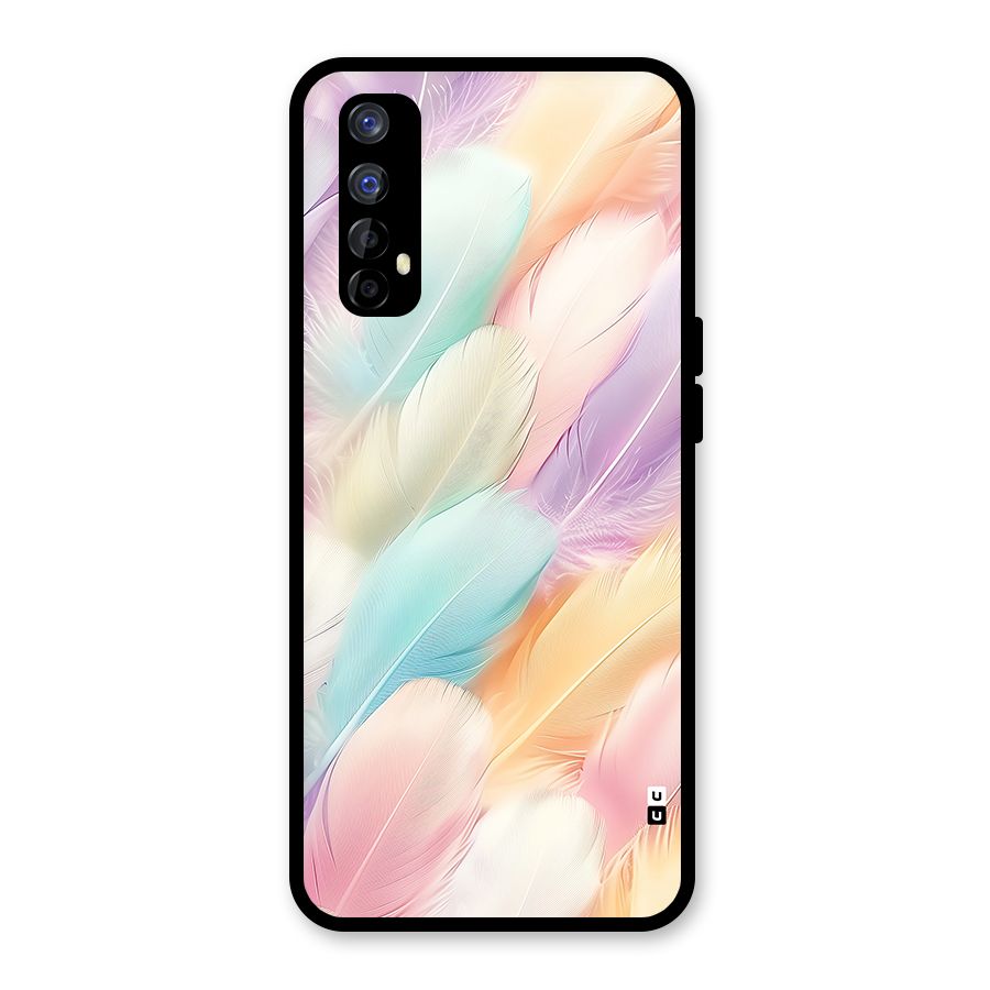 Pastel Feather Glass Back Case for Realme Narzo 20 Pro