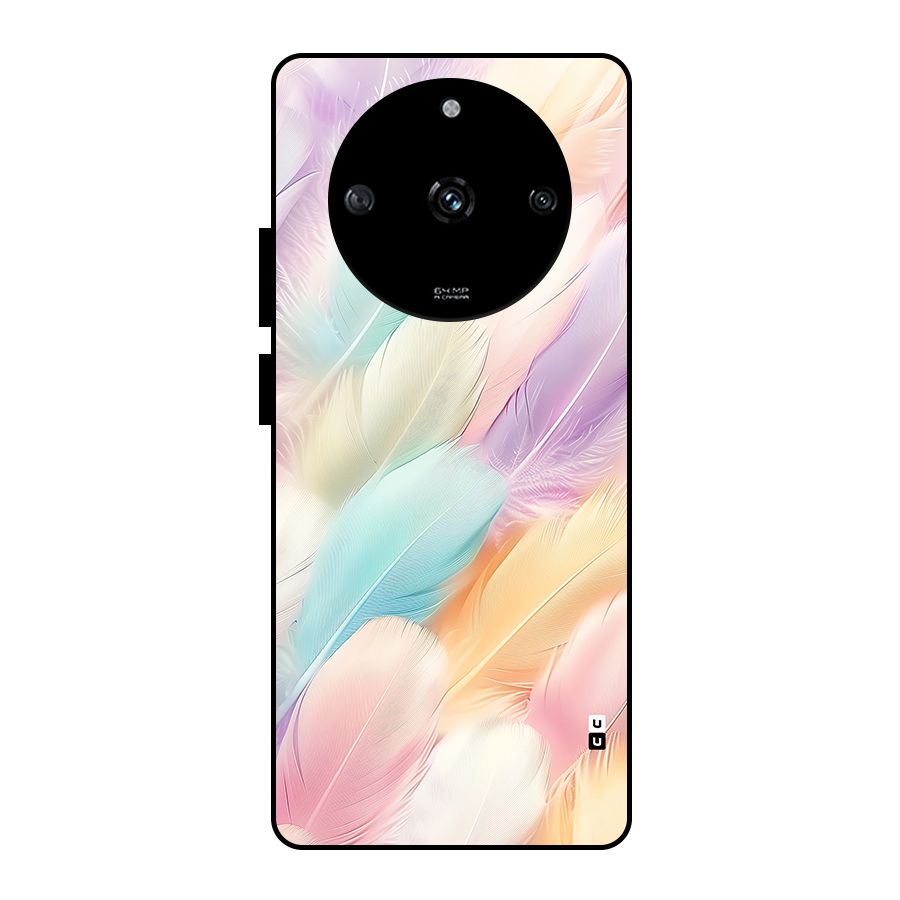 Pastel Feather Glass Back Case for Realme Narzo 60 5G