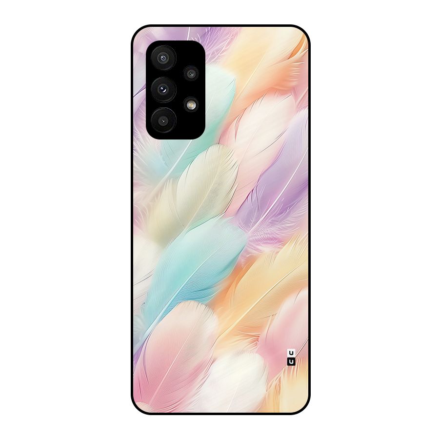 Pastel Feather Metal Back Case for Galaxy A23