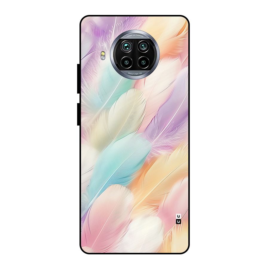 Pastel Feather Metal Back Case for Mi 10i