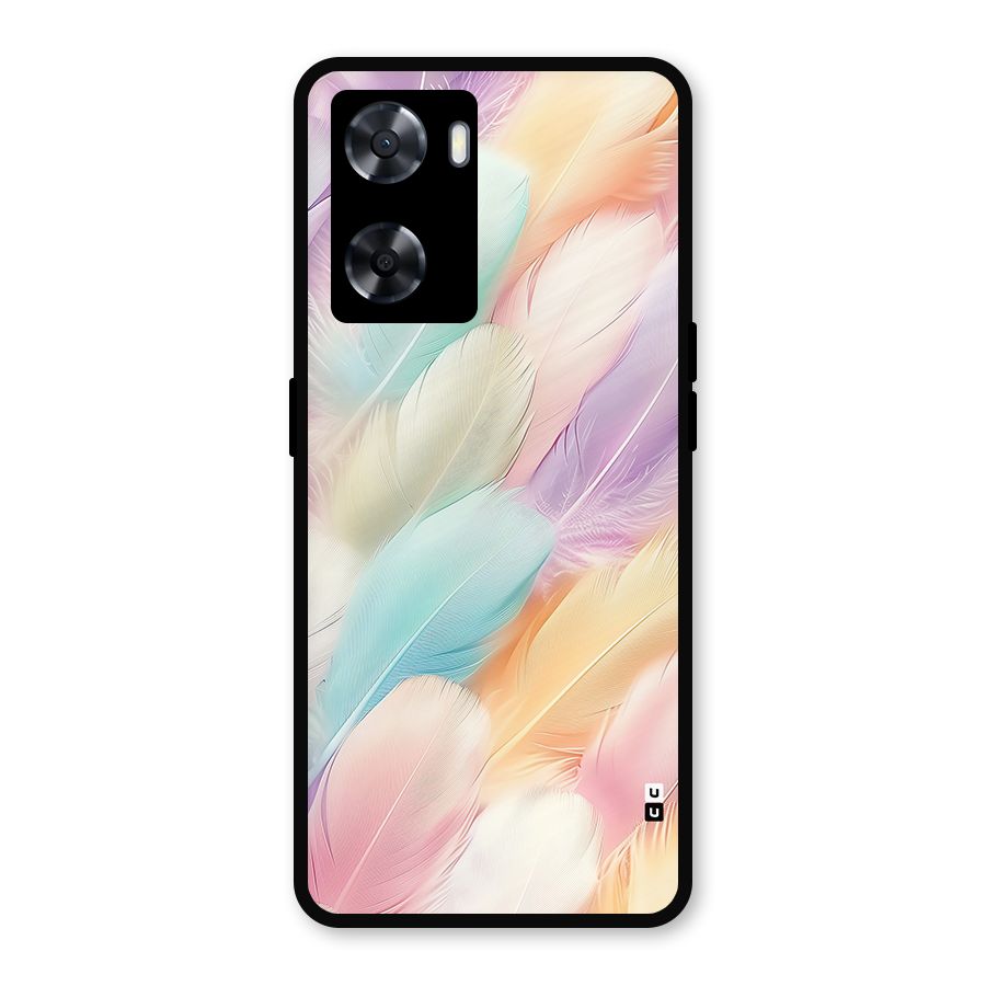 Pastel Feather Metal Back Case for OnePlus Nord N20 SE