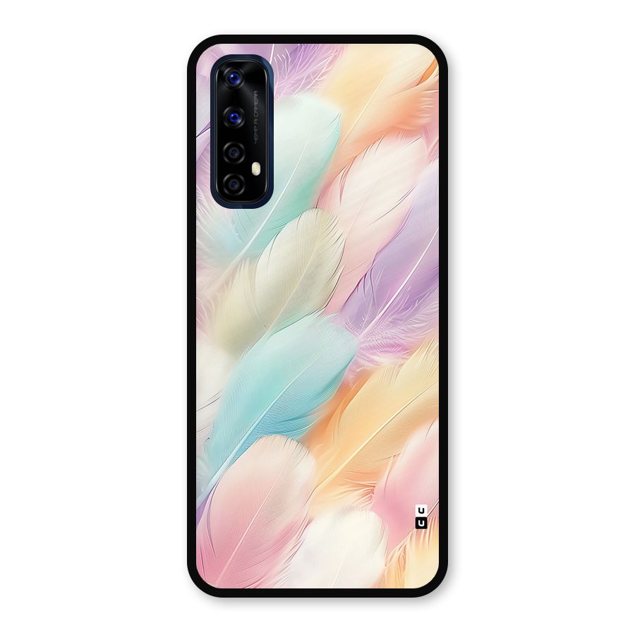 Pastel Feather Metal Back Case for Realme 7