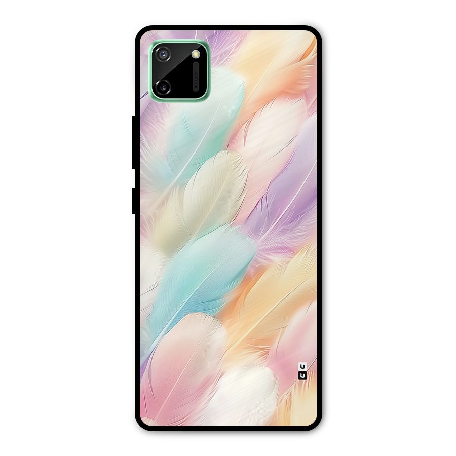 Pastel Feather Metal Back Case for Realme C11