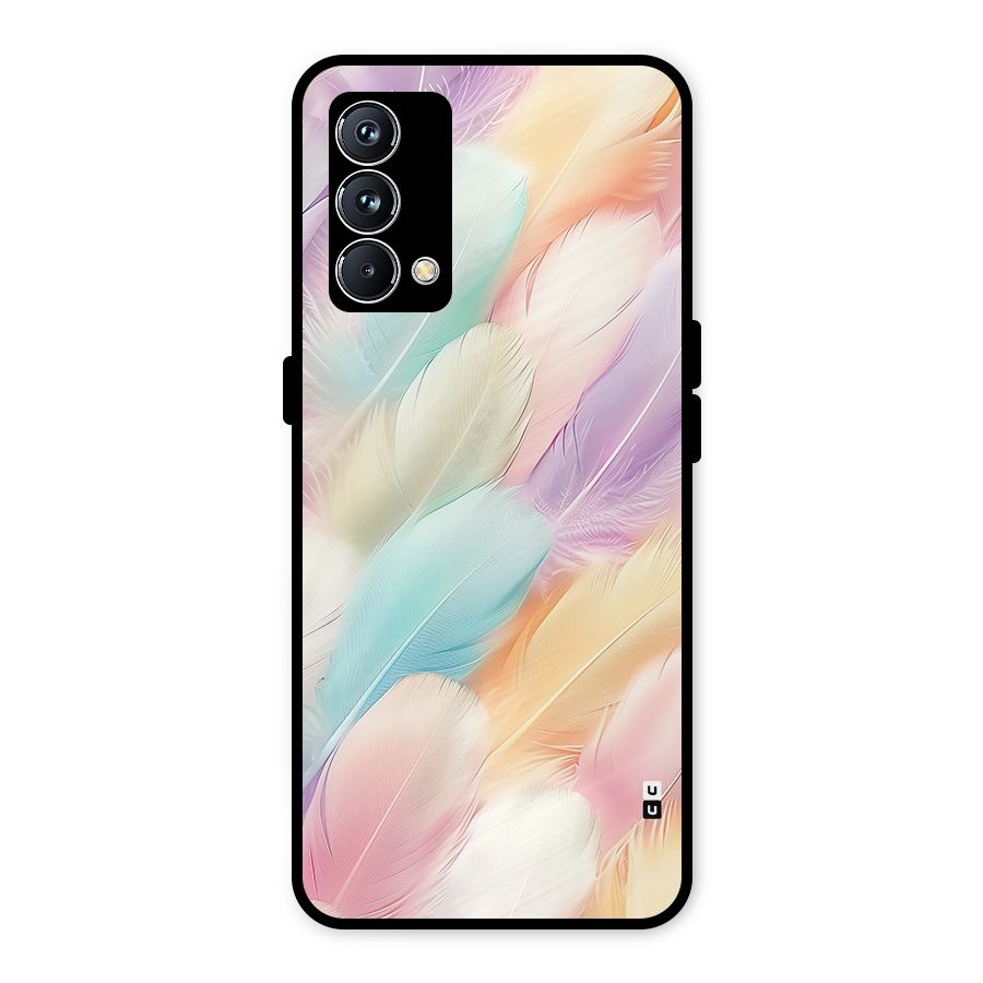 Pastel Feather Metal Back Case for Realme GT Master Edition