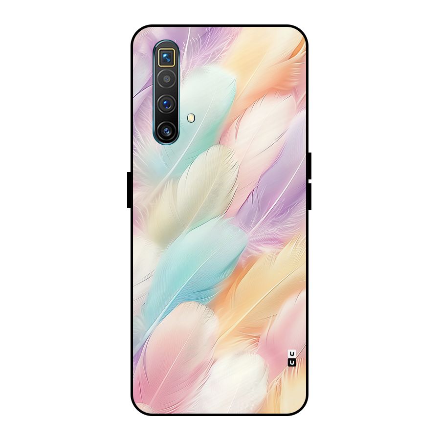 Pastel Feather Metal Back Case for Realme X3