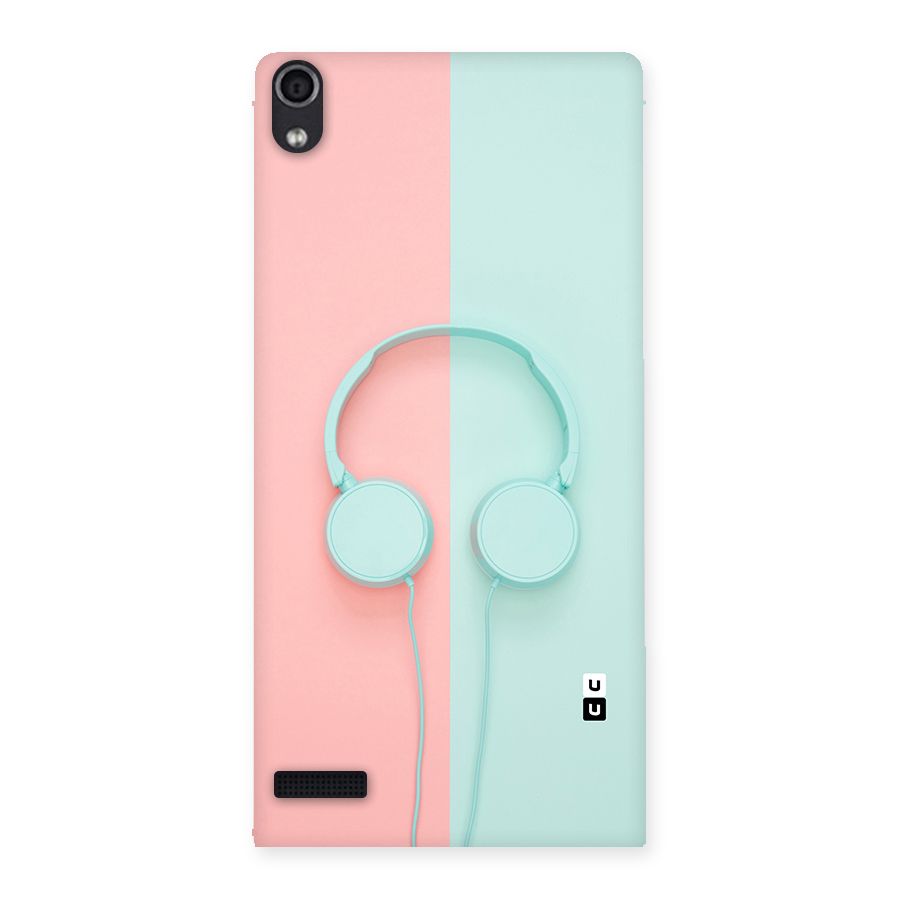 Pastel Headphones Back Case for Ascend P6