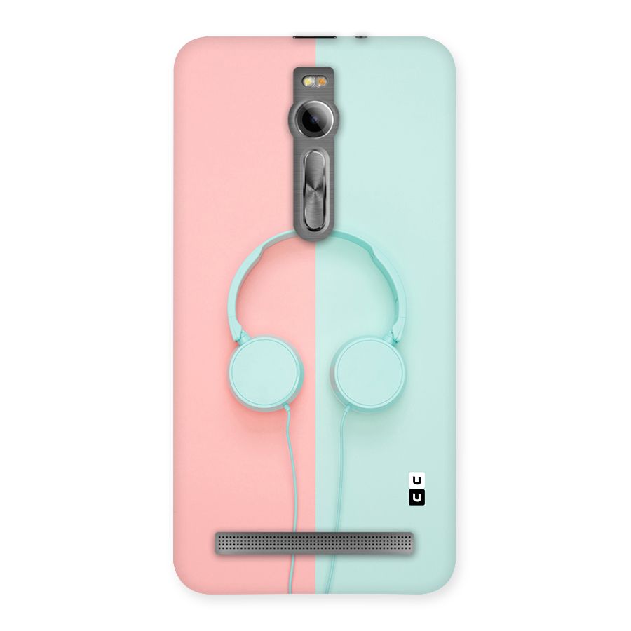 Pastel Headphones Back Case for Asus Zenfone 2