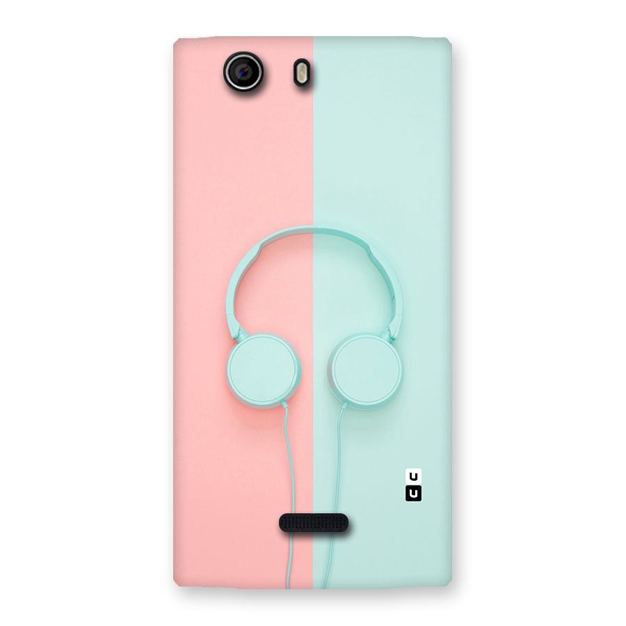 Pastel Headphones Back Case for Canvas Nitro 2 E311