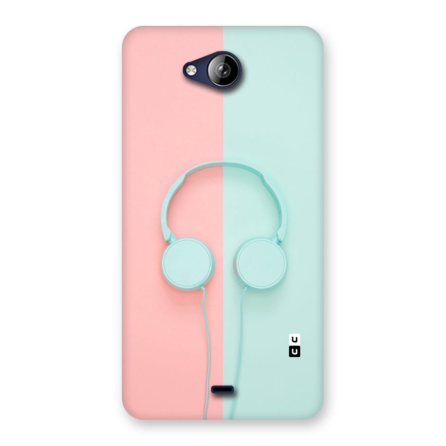 Pastel Headphones Back Case for Canvas Play Q355