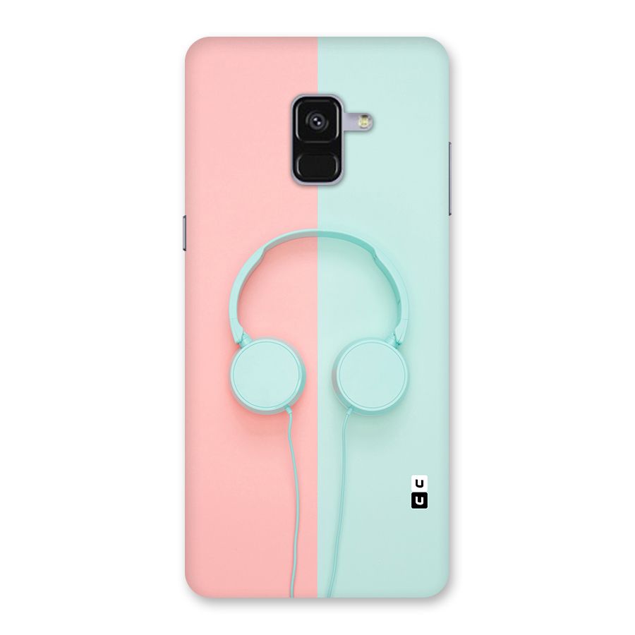 Pastel Headphones Back Case for Galaxy A8 Plus