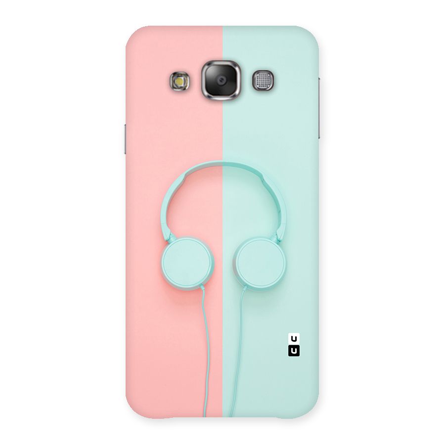 Pastel Headphones Back Case for Galaxy E7