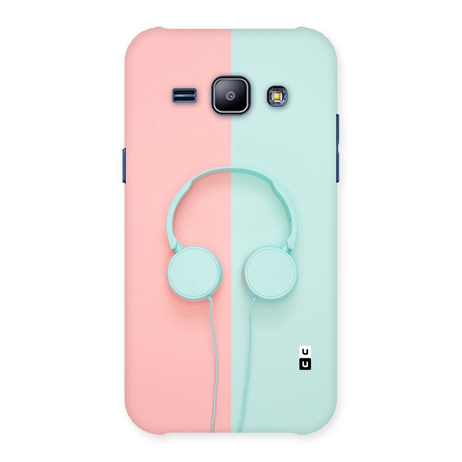 Pastel Headphones Back Case for Galaxy J1