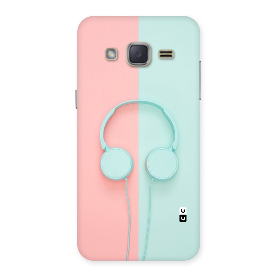 Pastel Headphones Back Case for Galaxy J2