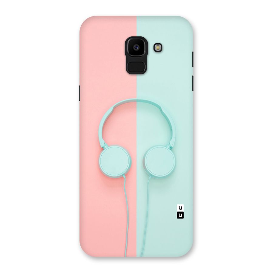 Pastel Headphones Back Case for Galaxy J6