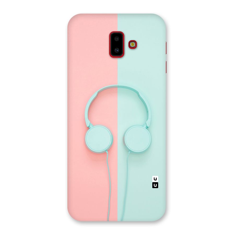 Pastel Headphones Back Case for Galaxy J6 Plus