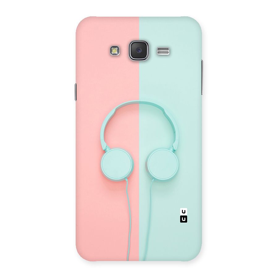 Pastel Headphones Back Case for Galaxy J7