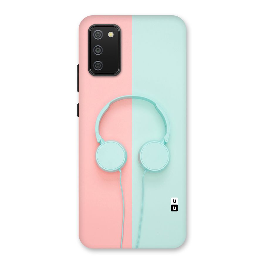 Pastel Headphones Back Case for Galaxy M02s