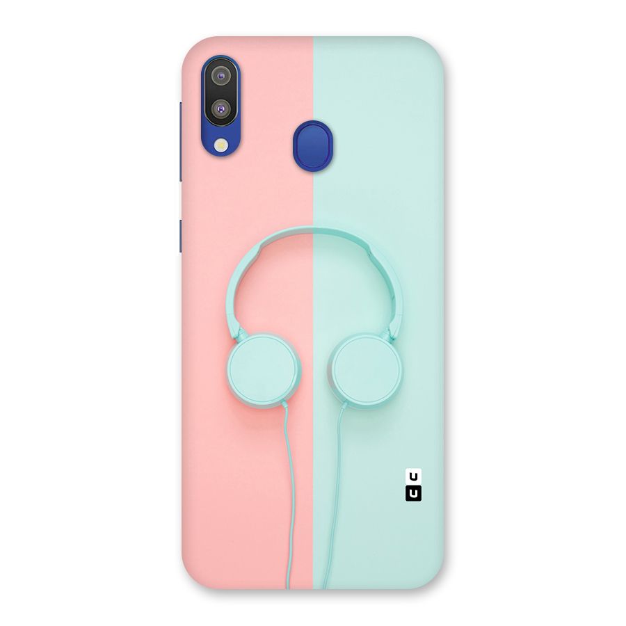 Pastel Headphones Back Case for Galaxy M20