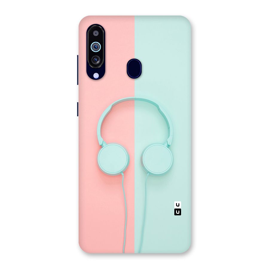 Pastel Headphones Back Case for Galaxy M40