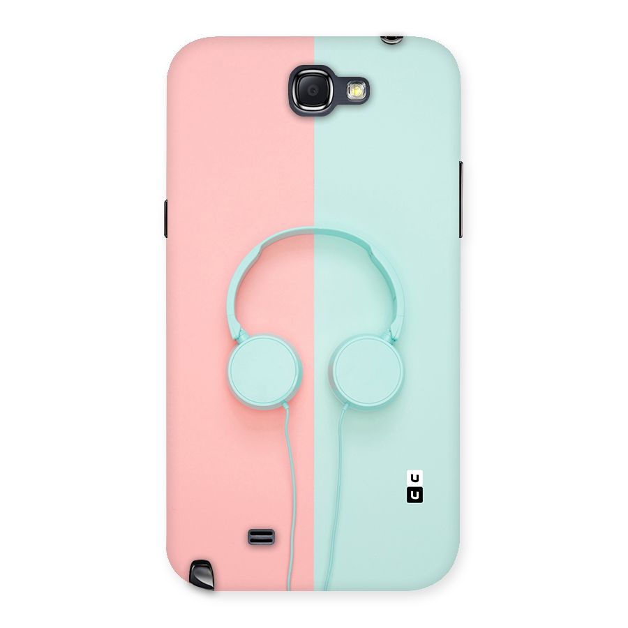 Pastel Headphones Back Case for Galaxy Note 2