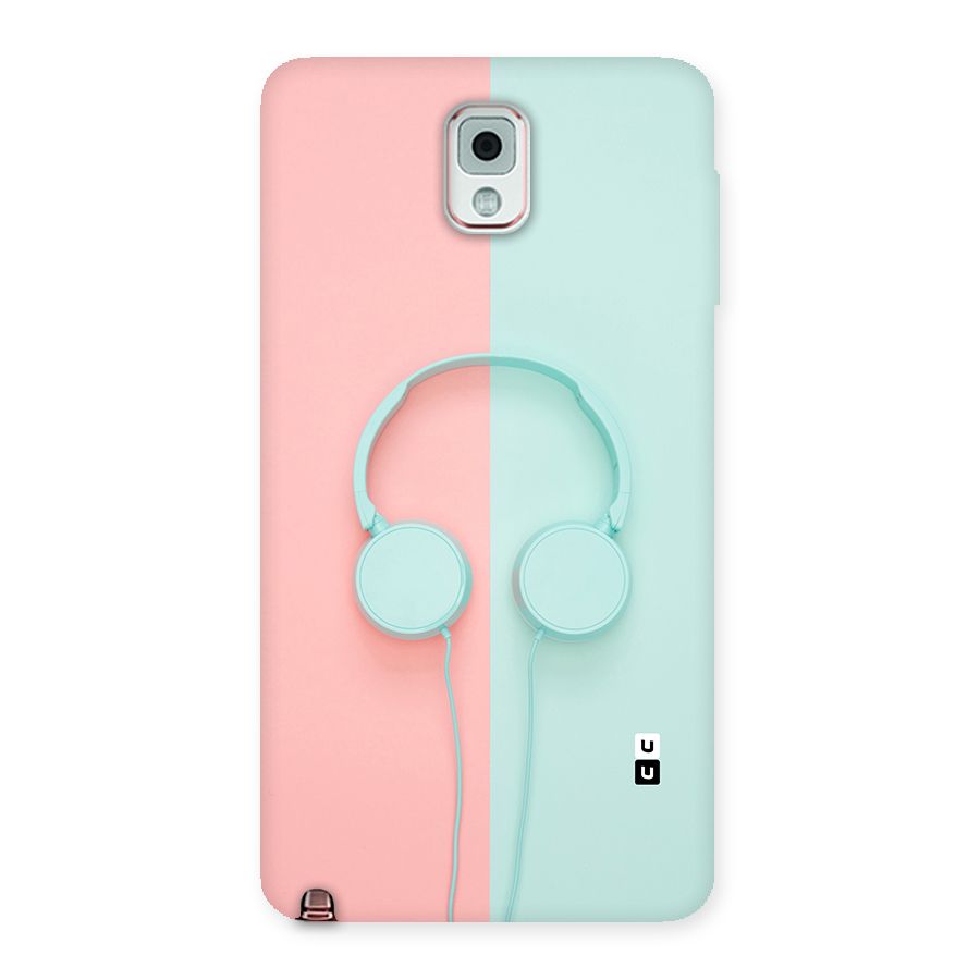 Pastel Headphones Back Case for Galaxy Note 3