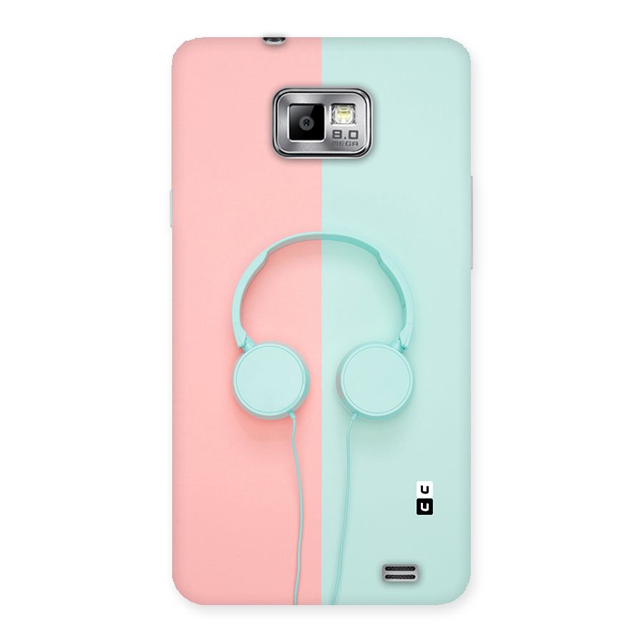 Pastel Headphones Back Case for Galaxy S2