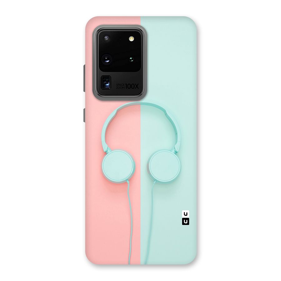 Pastel Headphones Back Case for Galaxy S20 Ultra