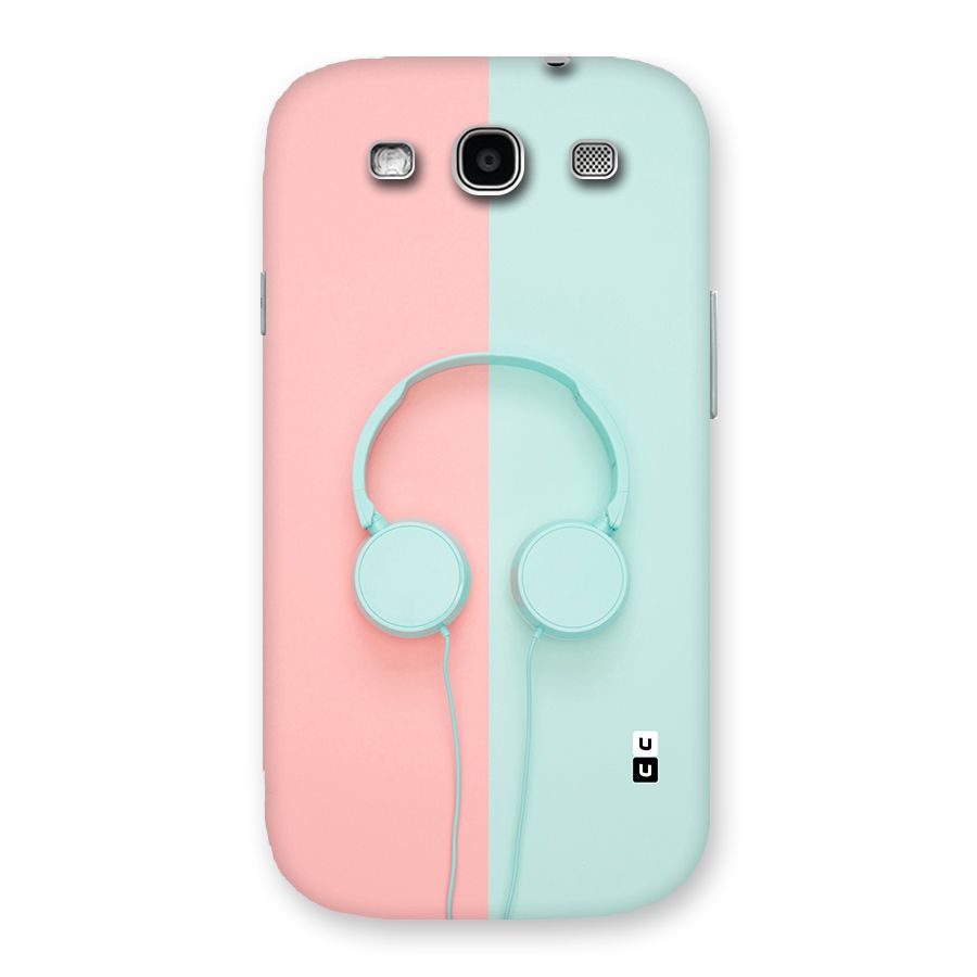 Pastel Headphones Back Case for Galaxy S3