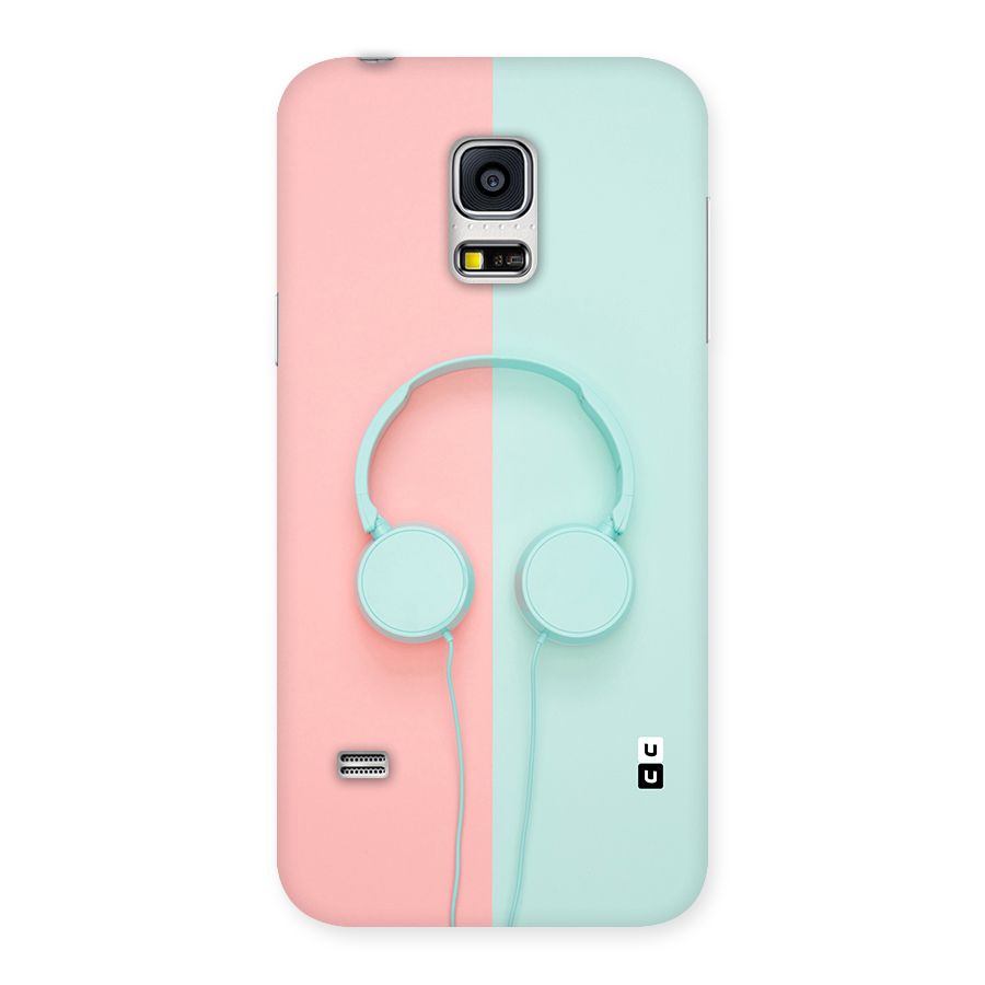 Pastel Headphones Back Case for Galaxy S5 Mini