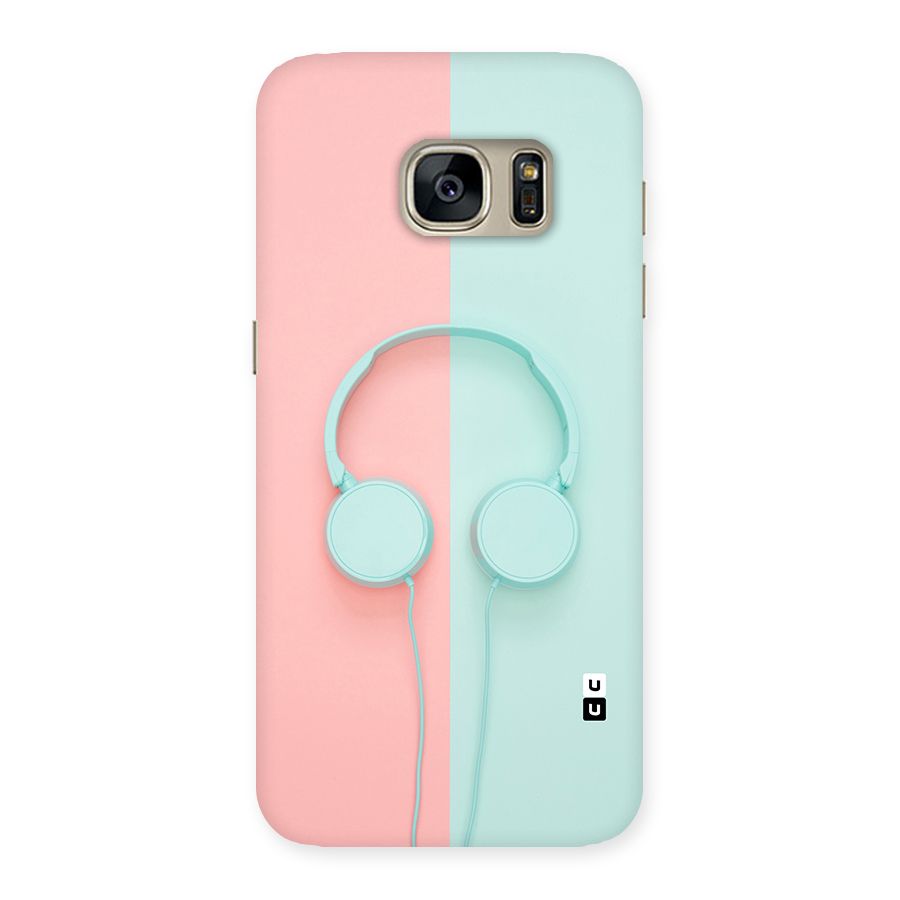 Pastel Headphones Back Case for Galaxy S7