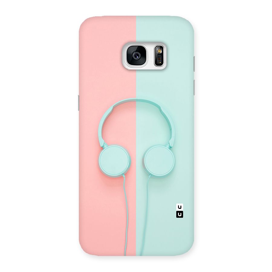 Pastel Headphones Back Case for Galaxy S7 Edge