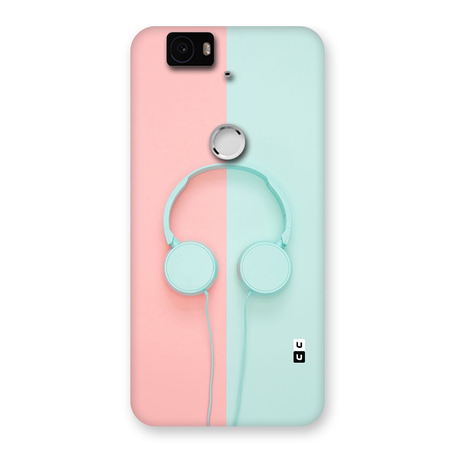 Pastel Headphones Back Case for Google Nexus-6P