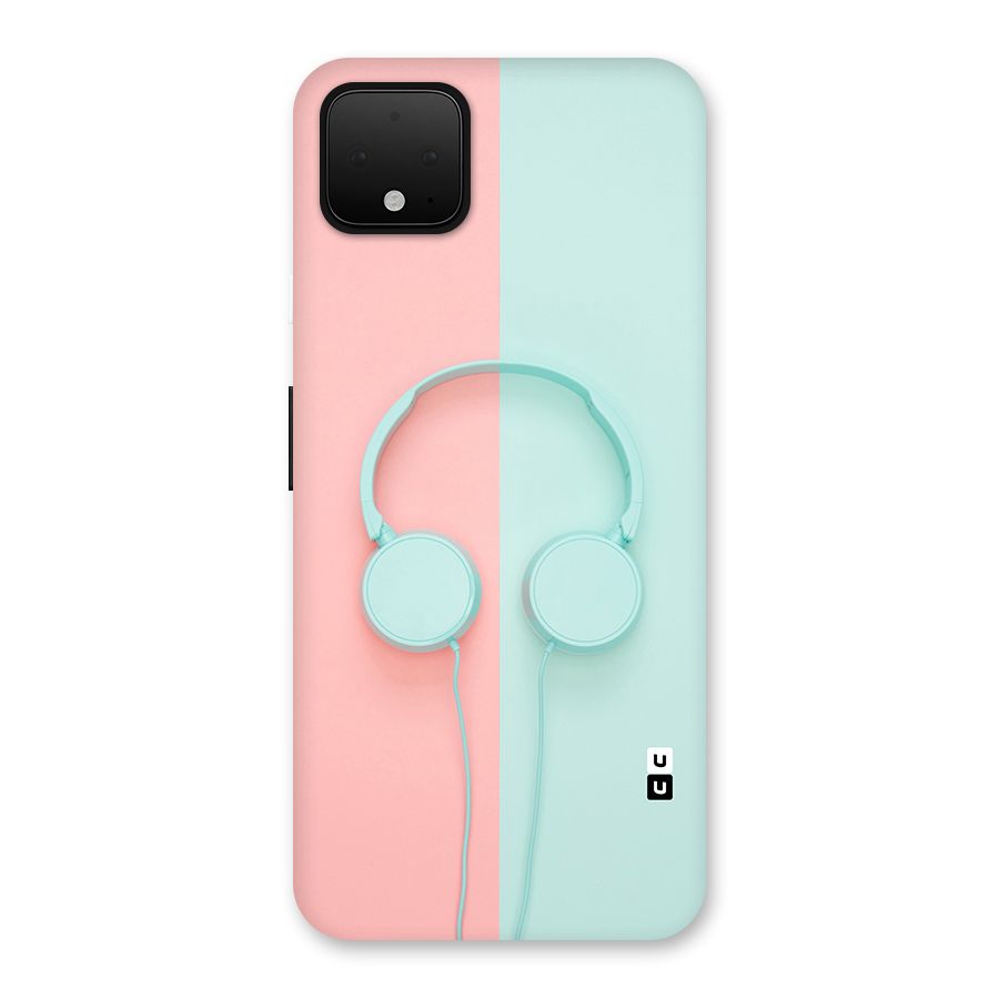 Pastel Headphones Back Case for Google Pixel 4 XL
