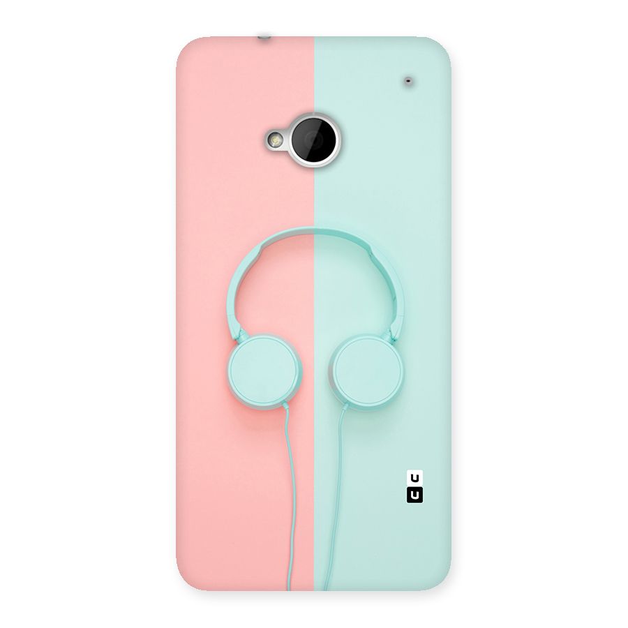 Pastel Headphones Back Case for HTC One M7