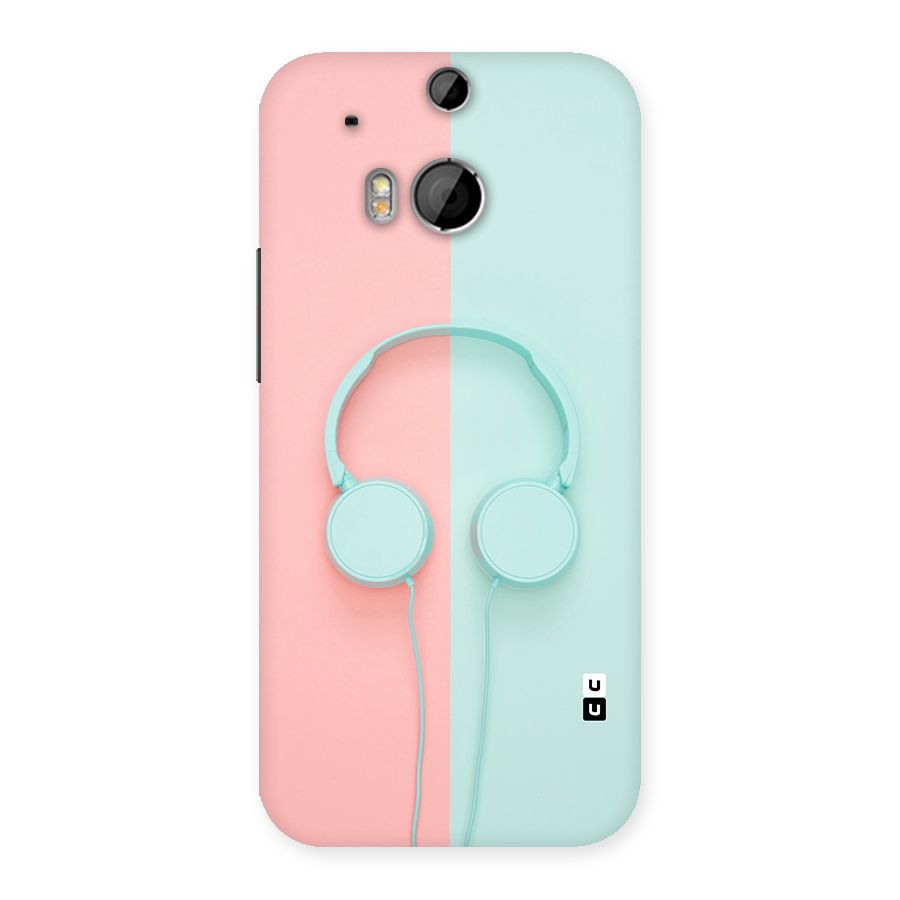 Pastel Headphones Back Case for HTC One M8
