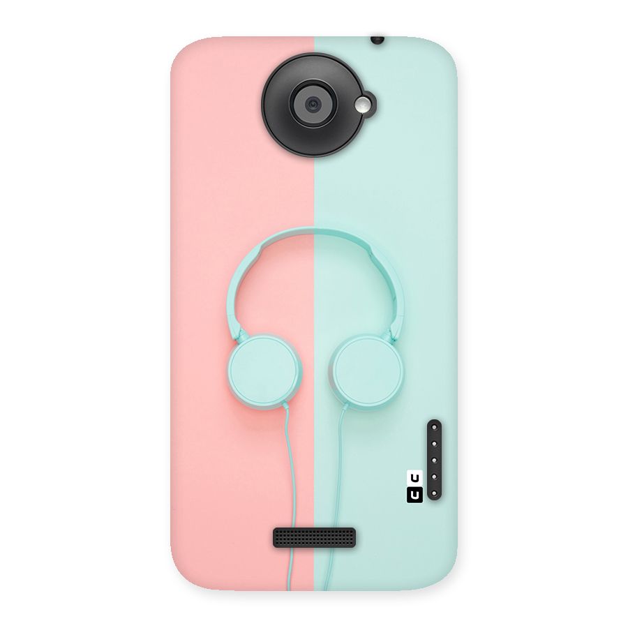 Pastel Headphones Back Case for HTC One X