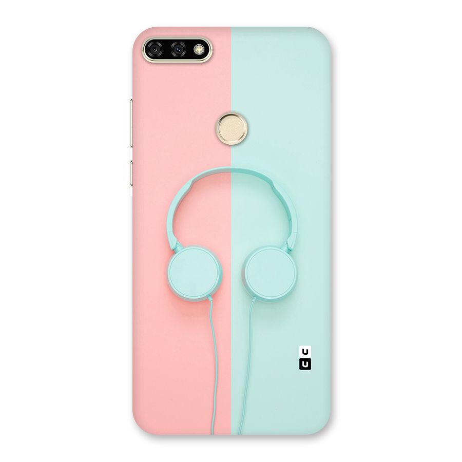 Pastel Headphones Back Case for Honor 7A