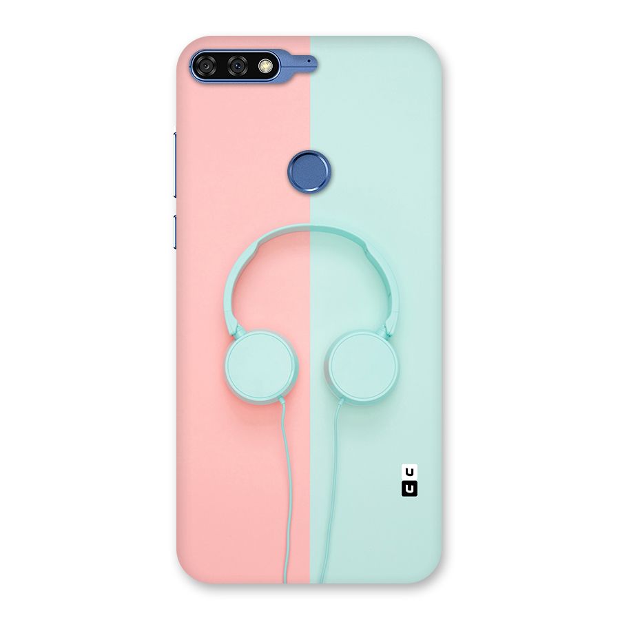 Pastel Headphones Back Case for Honor 7C