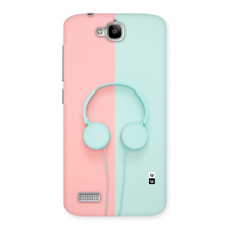 Pastel Headphones Back Case for Honor Holly