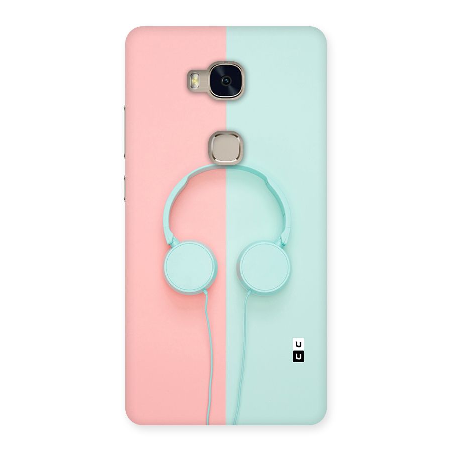 Pastel Headphones Back Case for Huawei Honor 5X