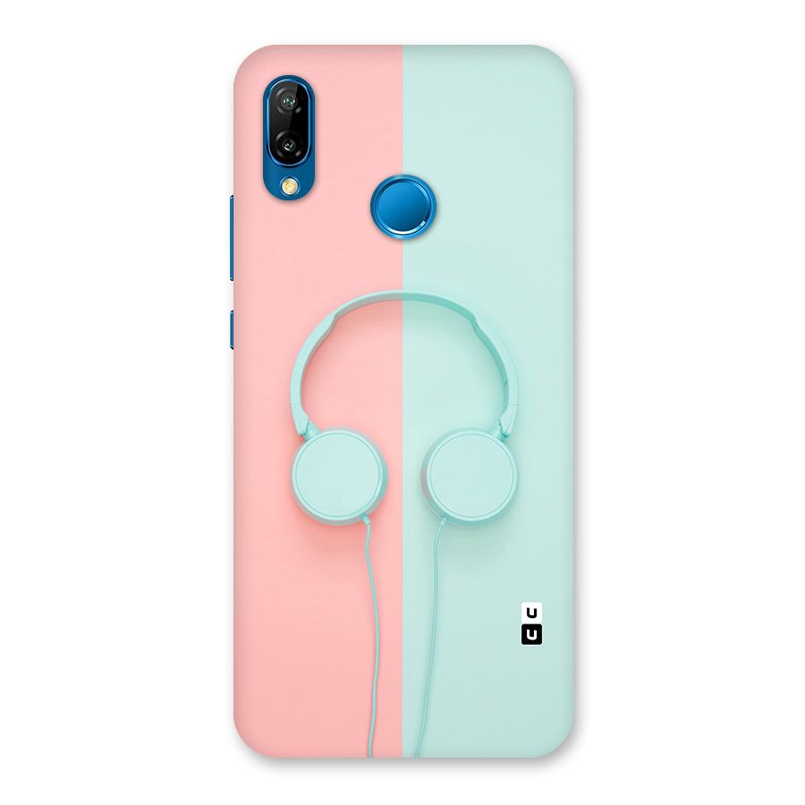Pastel Headphones Back Case for Huawei P20 Lite