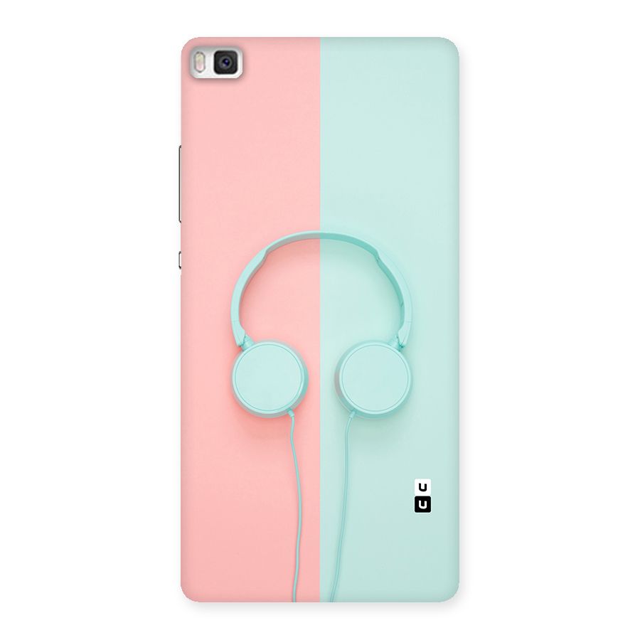 Pastel Headphones Back Case for Huawei P8
