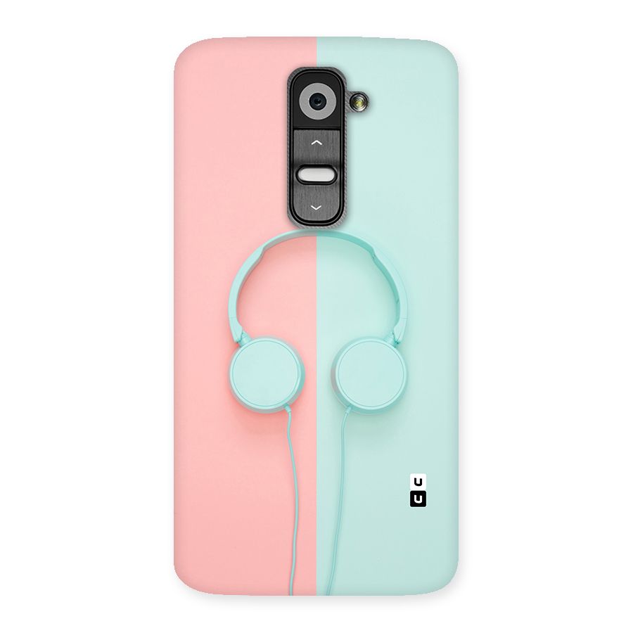 Pastel Headphones Back Case for LG G2