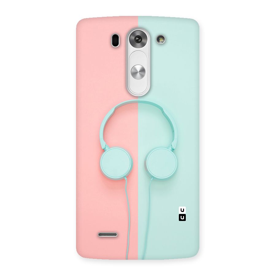 Pastel Headphones Back Case for LG G3 Mini
